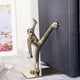 thumbnail image 4 of 1Pair Stainless Steel Kong Fu Man Shape Book Stand Novelty Book Ends Bookends for School Home Table Decor, 4 of 5