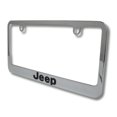 thumbnail image 2 of Jeep Engraved Logo Chrome Zinc Metal License Plate Frame Official Licensed, 2 of 3