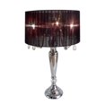 thumbnail image 1 of Elegant Designs Trendy Romantic Sheer Shade Table Lamp with Hanging Crystals, 1 of 9