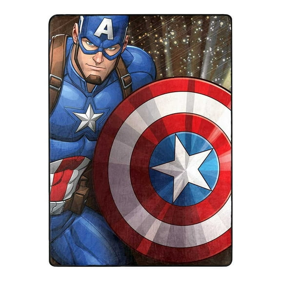 Avengers Our Captain Kids Silk Touch Throw Blanket, 46 x 60 inches