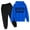 Blue, variant on Hienoo Toddler Girls New York City Letter Print Hoodie and Sweatpants Outfits, Size 3-14