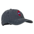 thumbnail image 5 of Taiwan Flag Map Embroidered Washed Cotton Twill Cap - Navy OSFM, 5 of 5