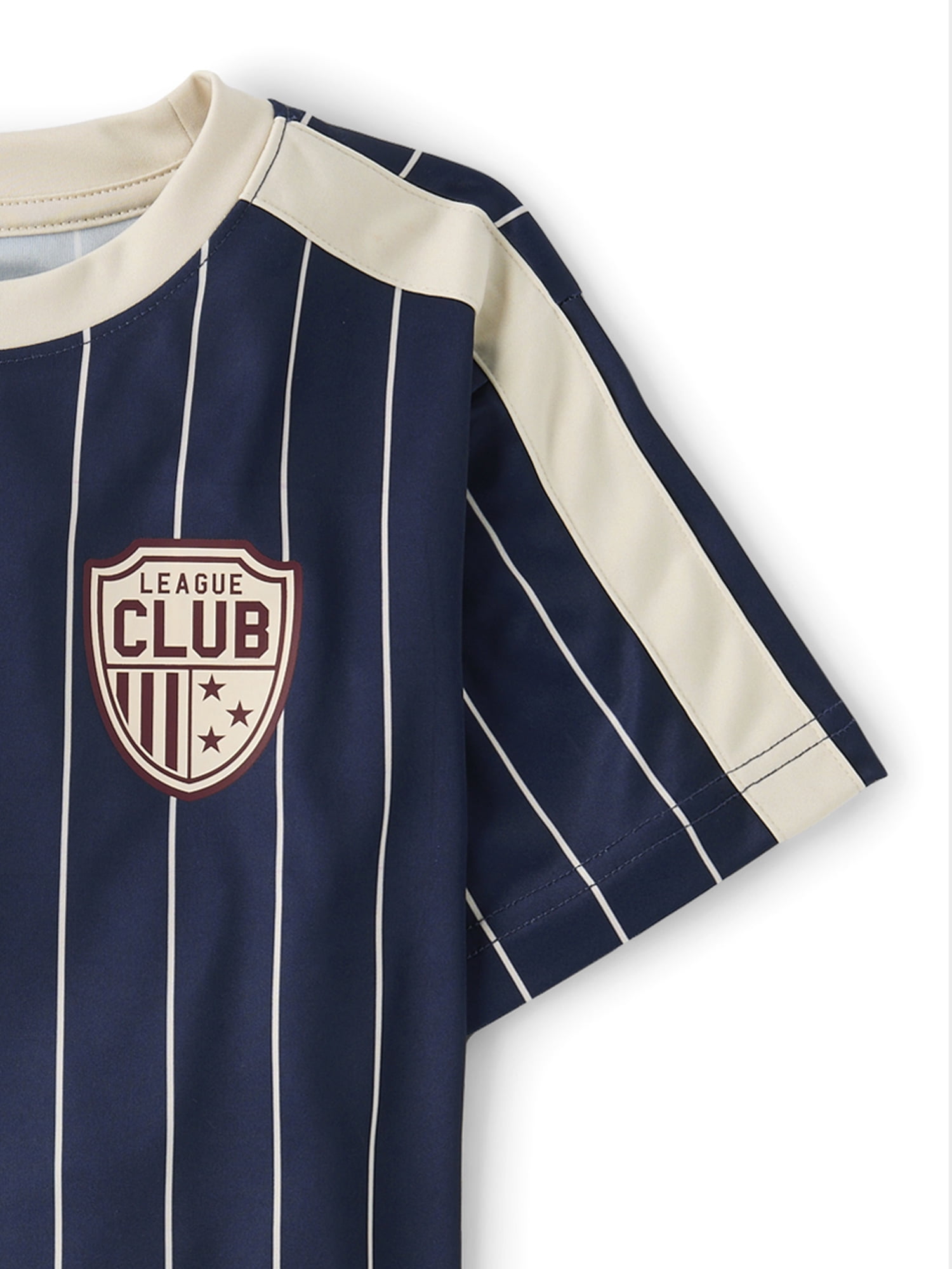 The Children's Place Boys Short Sleeve Striped Varsity Soccer Jersey, Sizes XS-XXL