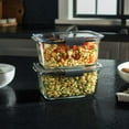 thumbnail image 3 of Rubbermaid Brilliance 3-Pack Glass Food Storage Containers, 4.7-Cup, Leak Proof, BPA Free, 3 of 8