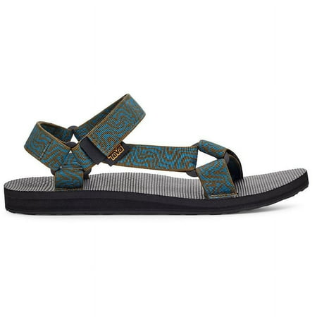 Teva Men's Original Universal Sandal Layered Rock Dark Olive/Blue Coral - 1004006-LRDOB