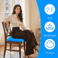 thumbnail image 7 of Gel Seat Cushion for Long Sitting (Super Large & Thick), Soft & Breathable, Gel Chair Cushion for Wheelchair, for Hip Pain, Gel Seat Cushion for Office Chair, 7 of 7