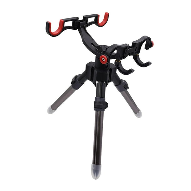 Soporte para trípode de caña de pescar, soporte para caña de pescar para barco, kayak, yate Corto GrisNegro 32cm