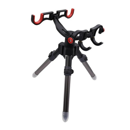 SunniMix Fishing Rod Tripod Bracket Outdoor Supplies Rack Pole Storage for Ship Yacht Short GrayBlack 32cm