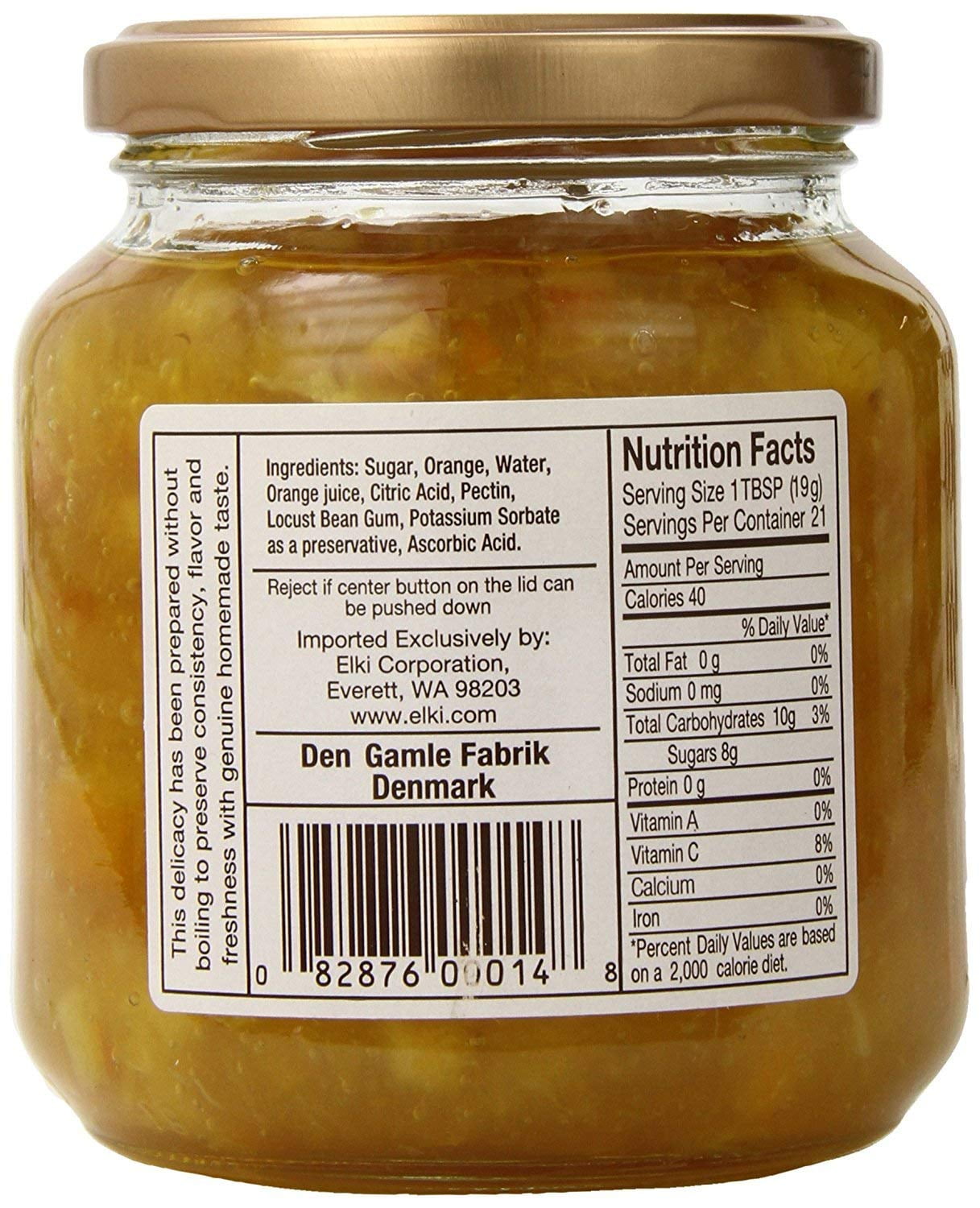 Scandinavian Delights Preserves, Orange, 13.4 Ounce