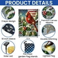 thumbnail image 5 of FLAGWIX Cardinal Christmas American Solar LED Garden Flag MLN4450SF - USA Flags Decor Indoor Outdoor, 5 of 5