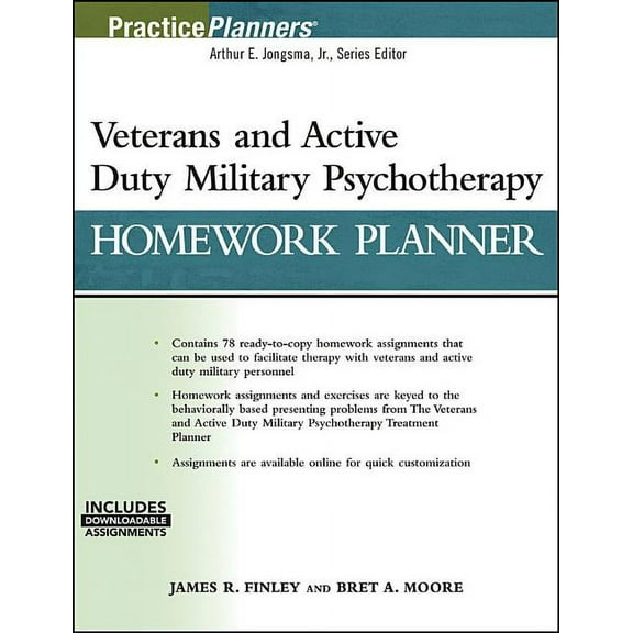 PracticePlanners Veterans and Active Duty Military Psychotherapy Homework Planner, (with Download), (Paperback)