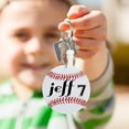 thumbnail image 3 of OUSITAID 18 Set Key Chain Double-sided Clear Print Baseball Wooden Stick Metal Chain Easy to Carry DIY Mini Athletes Rewards Baseball Soft, 3 of 9