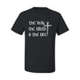 thumbnail image 2 of Wild Bobby The Way, The Truth & The Life Inspirational/Christian Men Graphic Tee, Black, Small, 2 of 5