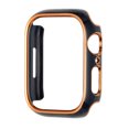 thumbnail image 3 of Xpm Compatible with Apple Watch 38mm iWatch Screen Frame Bumper Chromed Full Coverage Hard PC Frame Cover Thin Protective Case [ Gold / Blue ], 3 of 3