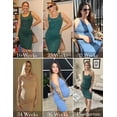 thumbnail image 4 of EKOUAER Womens Summer Maternity Dress Sleeveless Side Ruching Bodycon Tank Cute Basic Pregnancy Clothes, 4 of 6