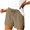 Khaki, variant on Solid Color Mid Waist Thong Panties for Women - Low Waist Comfy Yoga Briefs, Soft Breathable 3-Sided Base Layer for Daily Sport Wear