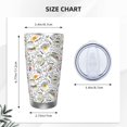 thumbnail image 4 of Cauagu Fastfood 2 Pattern 20oz Tumbler,Stainless Steel Vacuum Insulated Tumbler with Lid Insulated Coffee Mug Thermal Cup with Splash Proof Sliding Lid-Straw Three-piece Set, 4 of 8