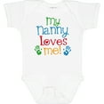 thumbnail image 3 of Inktastic My Nanny Loves Me Grandson Boys or Girls Baby Bodysuit, 3 of 5