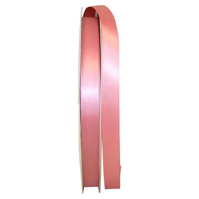 Reliant Ribbon 4950-067-03C 0.625 in. 100 Yards Double Face Satin Ribbon, Dusty Rose