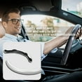 thumbnail image 4 of OFFCURVE Steering Cover Car Carbon Fiber Leather Steering Wheel Grip Cover(White), 4 of 11