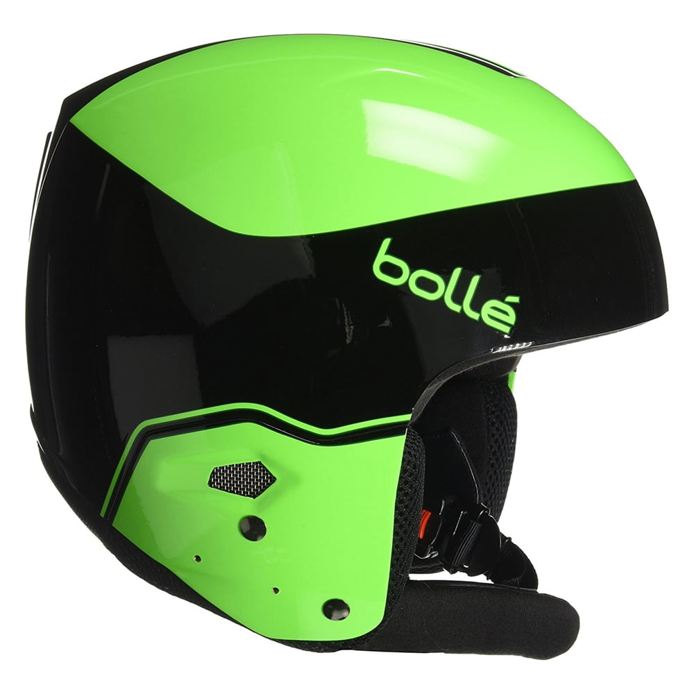 Bolle Winter Medalist Black & Flash Green 59-60cm 31396 Ski Helmet FIS Approved by Bolle