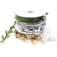 thumbnail image 2 of rollos de enredaderas artificiales, cinta de hoja de seda artificial, follaje de simulación, hojas de ratán, cinta de hoja de seda artificial para decoración de bodas, dorado/plateado/verde JFHHH pequeña, 2 of 5