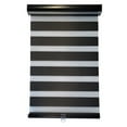 thumbnail image 1 of ITY Olivia Stone - Alternating Shade Window Shade 90" X 84" Cordless Black, 1 of 10