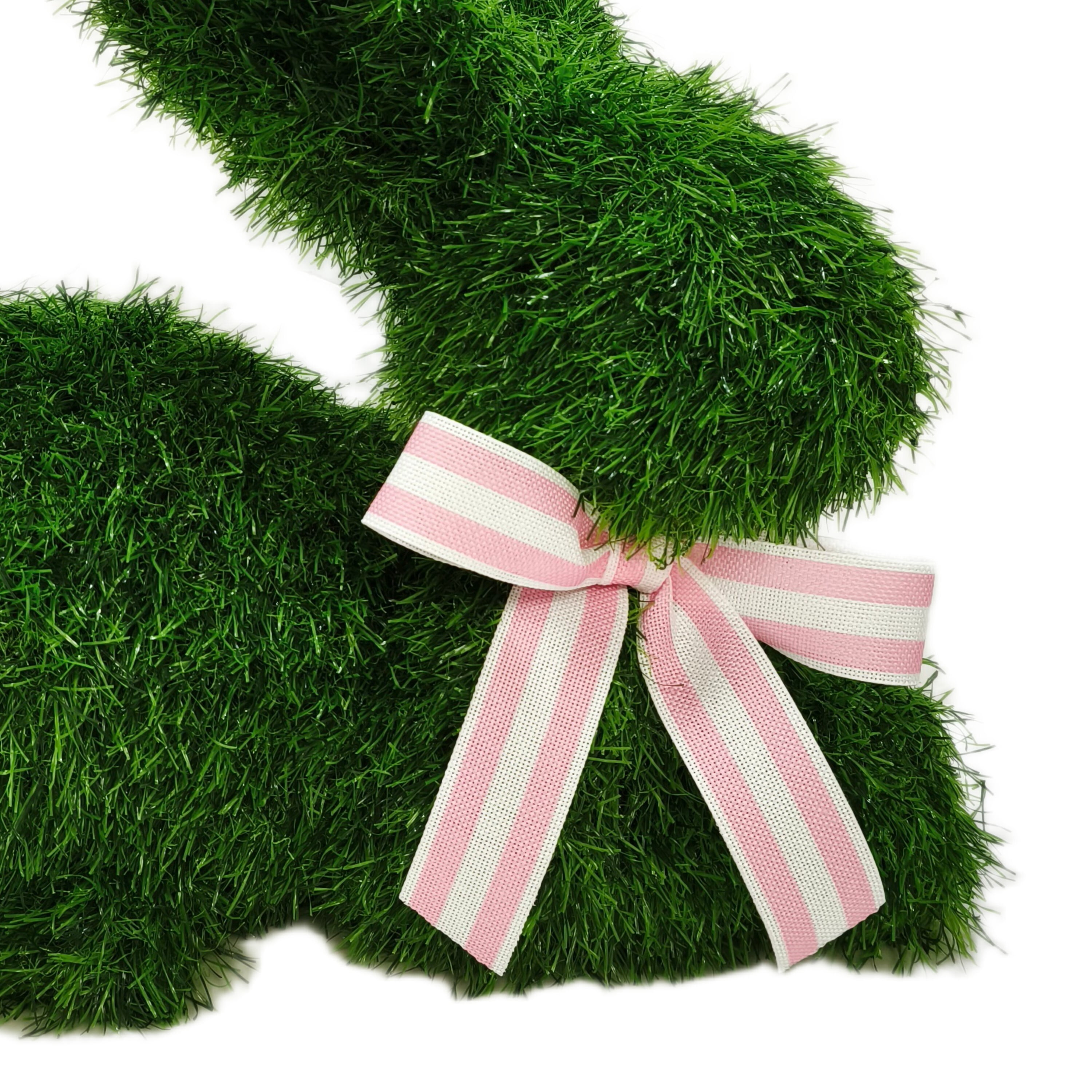 Faux Grass Lying Bunny Tabletop Decoration, Green, 17", Easter by Way To Celebrate