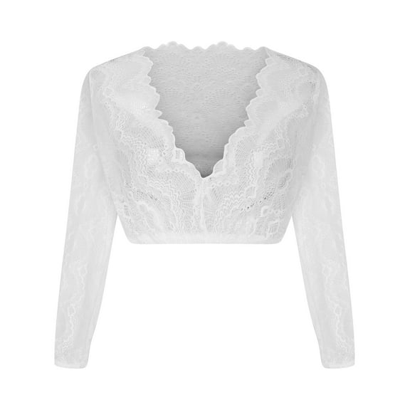 MuZeFu Oktoberfest Shirts for Women Women Stand-up Collar Blouse Dirndl Blouse Lace Blouse For Oktoberfest 3/4Sleeve Tops