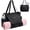 Black, variant on WANDF Yoga Mat Tote Bag Gym Bags 5S Quick Access Storage, Shoulder Bag with Waterproof Wet Pocket For Women Men, Yoga Mat Bag Carrier for Pilates Travel Office Beach Workout(Black Bag)