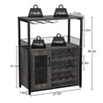 thumbnail image 2 of AKDSteel Wine Bar Cabinet - Large Capacity Liquor Cabinet with Storage, Adjustable Shelves for Glassware, Sturdy MDF Construction, Easy Assembly Wine Rack Ideal for Dining Room Bar & Kitchen, 2 of 8