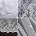 thumbnail image 7 of 1Pc/ 2pcs Lace Valances for Windows, Lace Floral Embroidered Semi Sheer Curtain for Kitchen Cafe Dinning Bath Room, 51x16inch, 7 of 7