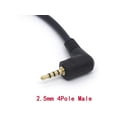 thumbnail image 2 of Tomost 90 Deg Angle 2.5mm Male to Female Cable Headphone Audio Converter 4 Poles Stereo Adapter, 2 of 6