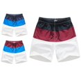 thumbnail image 3 of Swim Shorts With Pockets Skin-friendly Polyester Men Summer Beach Boardshorts For Beach, 3 of 4