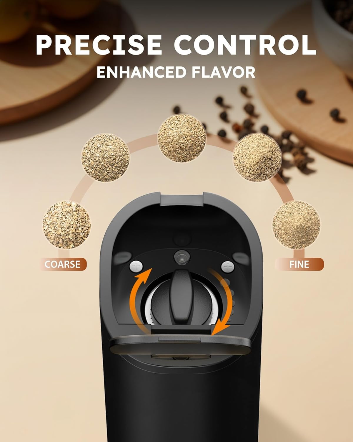 Gravity Electric Salt and Pepper Grinder Shaker Set - Thumbnail 3