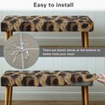 thumbnail image 5 of Whosucclay Brown Leopard Print Stretch Dining Bench Cover, Wear Resistant Bench Slipcover Washable Bench Seat Protector Rectangle Bench Cover for Dining Room, Living Room, Bedroom, 5 of 7