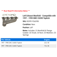 thumbnail image 2 of Left Exhaust Manifold - Compatible with 1997 - 1998 GMC C6500 Topkick, 2 of 2