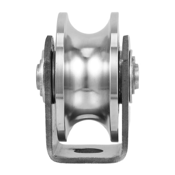 WHAMVOX Heavy Duty Stainless Steel Pulley Block Sliding Gate Roller Wheel with Double Bearings for Cable Rope Systems Fitness Equipment