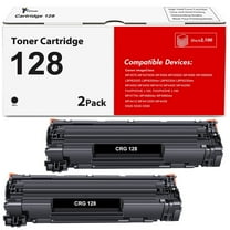 128 Black Toner Cartridges Compatible for Canon 128 CRG128 CRG 128 FaxPhone L100 ImageCLASS D530 D550 MF4450 MF4550 MF4570dw MF4770n FaxPhone L190 L100 Printer Ink Black 2-Pack
