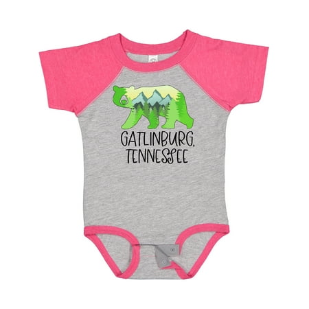 

Inktastic Gatlinburg Tennessee- Mountains and Bear Shape Gift Baby Boy or Baby Girl Bodysuit