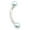 Light Blue, variant on Curve Barbell with Faux Synthetic Pearl 16g  (eyebrow, lips, cartilage)
