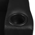 thumbnail image 5 of Regency Supernova Loveseat with 360-Degree Swiveling Tablet Arm, Under-Seat Storage, Java Finish, Black Vinyl Upholstery, Ergonomic Seating for Offices, Lounges, or Classrooms, 5 of 6