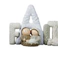thumbnail image 2 of Nacimiento de Jesús Estatua Amor Familia Resina Letras en Inglés Adornos de Navidad Regalos, 2 of 9