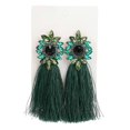 thumbnail image 1 of Pendientes de Aleación con Forma de Flor y Borlas Shaofei, 1 of 5