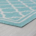 thumbnail image 5 of Bliss Rugs Geometric Indoor Outdoor Rug Low-Profile Floor Mat for Patio, Entrance, Front Door | Aqua, 2' x 3', 5 of 8