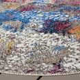 thumbnail image 4 of SAFAVIEH Barbados Lorcan Geometric Indoor/Outdoor Area Rug, Grey Purple/Blue Gold, 6'6" x 6'6" Round, 4 of 11
