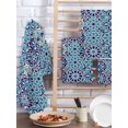 thumbnail image 2 of Vintage Morocco Kitchen Dish Towels for Drying Dishes Set of 3, Traditional Tribal Abstract Geometric Blue Waffle Weave Microfiber Hand Tea Bathroom Towels Quick Dry & Absorbent Towel 15.7x23.6, 2 of 7
