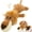 Brown, variant on 2026 New Dog Plush Toys for Aggressive Chewers, Upgrade Dog Toys Indestructible Dog Puppy Squeaky Chew Toys, Interactive Dog Toys for Heavy Chewers Durable Chew Toys Dog Plush Toy (Brown)
