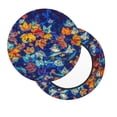 thumbnail image 2 of Balery Colorful Fall Leaves Fundas de asiento para taburete de bar redondo de tela de terciopelo ajustables que protegen de arañazos y manchas para sillas de 14 a 17 pulgadas.-13 inch, 2 of 7