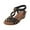 Black, variant on Samickarr Summer Sandals For Women Indoor And Outdoor Wide Slope Heel Sandals Soft Soled Retro Roman Shoes
